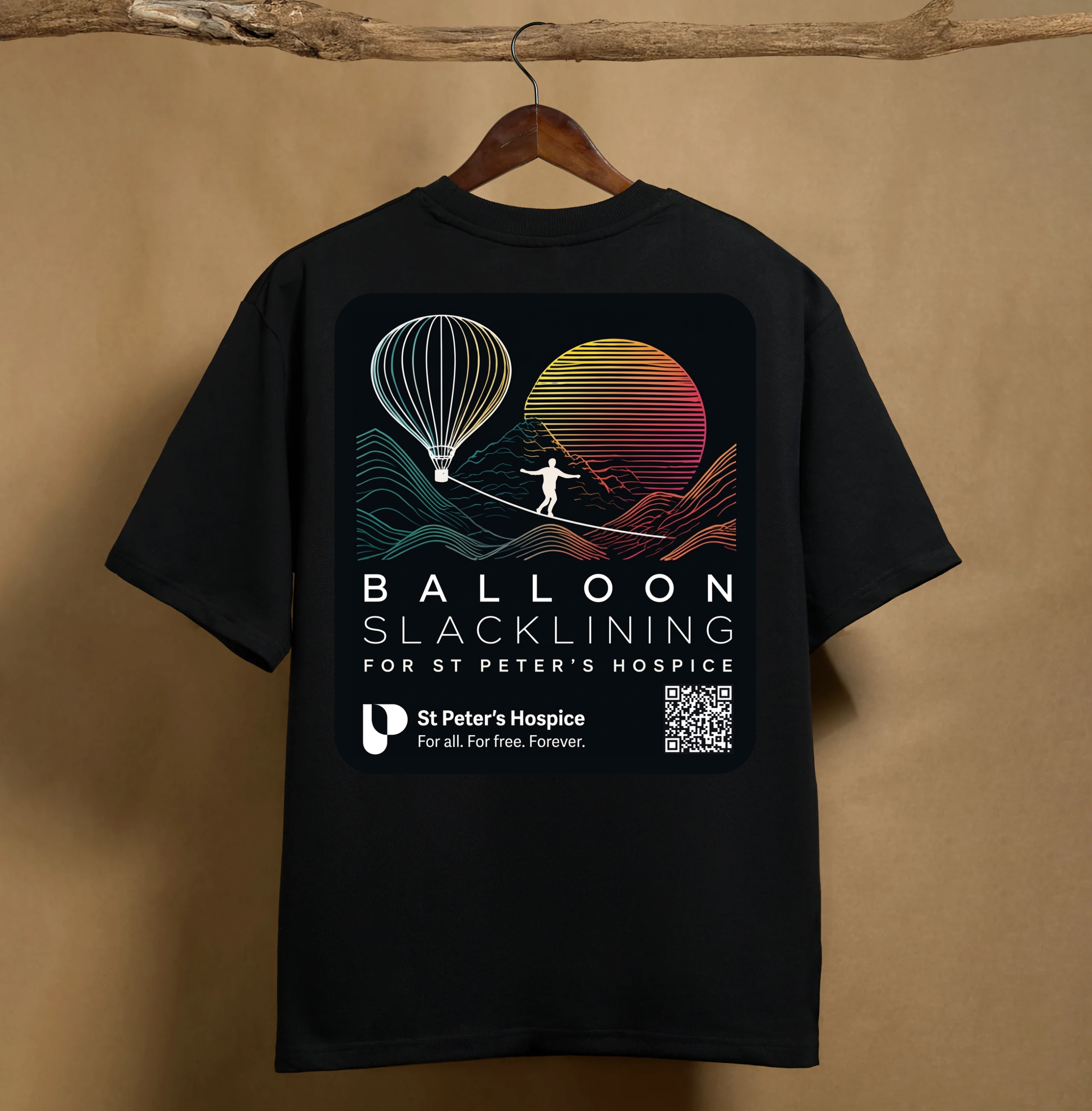 Balloon Stacklining Graphic Tee - Line